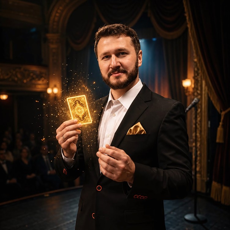 Iluzjonista Adam - portret MagikArt.pl